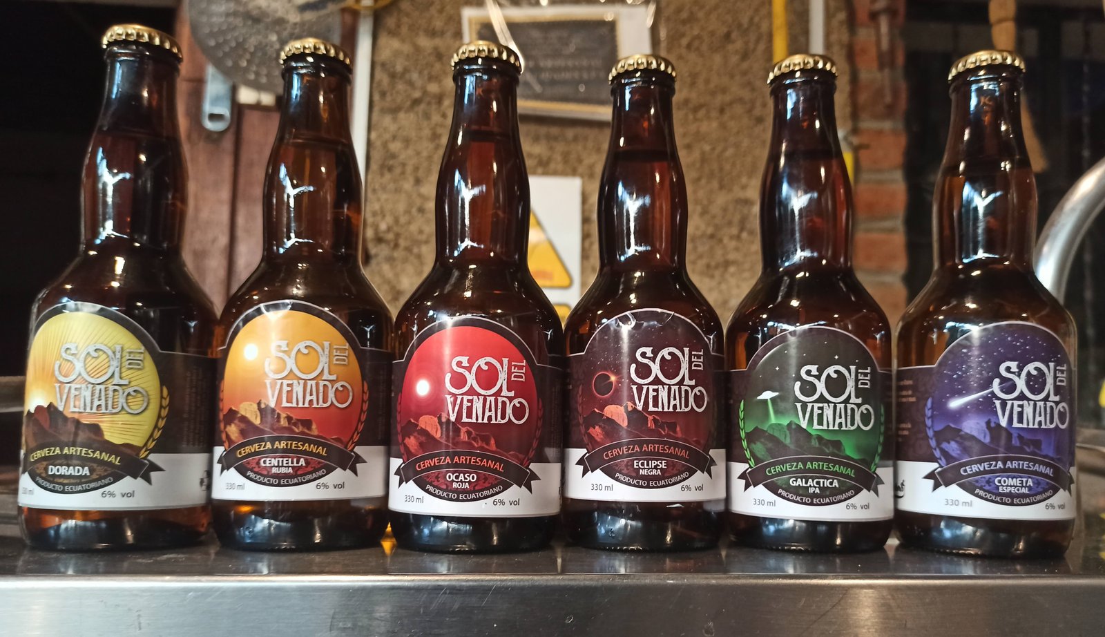 Craft Beer Sol del Venado brewed in San Pedro de Vilcabamba