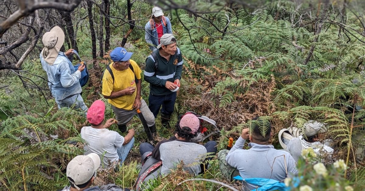 Participants in one of the mingas in Vilcabamba